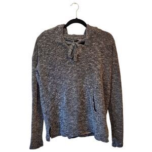 Joe's Jeans Black Heathered Thick Knit Hoodie